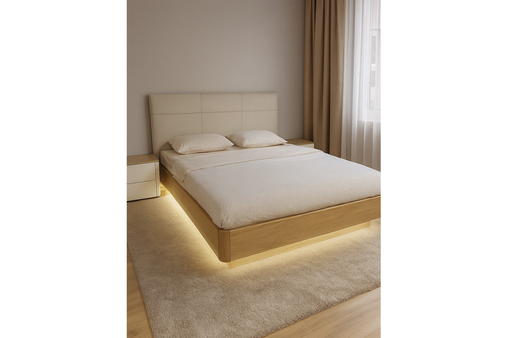Bed with bedside tables VENEZUELA