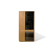 Книжный шкаф LONDON GRAPHITE GLASS