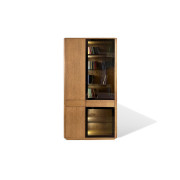 Книжный шкаф LONDON GRAPHITE GLASS