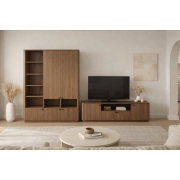 TV stand and wardrobe in the living room
